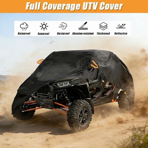 UTV Covers for Arctic Cat Wildcat 1000 / X 2012–2017, Water-Resistant Heavy Duty Quad Oxford Cloth Protection Covers with Reflective Strip, All Weather Outdoor Storage in Saudi Arabia