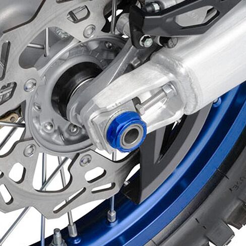 NICECNC الأزرق المحور الخلفي رمح قفل الجوز حافة M22xP1.5 CNC الخام الألومنيوم متوافق مع Yamaha YZ250F 2009-2021، YZ450F 2009-2021، انظر الإعداد in Kuwait