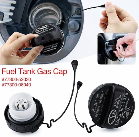 77300-06040 77300-52040 Fuel Tank Gas Cap Fit for Toyota 4Runner Avalon Corolla FJ Land Cruiser Matrix Rav4 Sequoia Sienna Tacoma Tundra Yaris ES GS IS GX LX RX, Lexus ES350, GS350, GS460, LX470 in Kuwait
