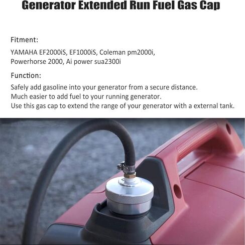 Extended Run Fuel Cap Fit for Gas Generator For Yamaha EF2000is, EF1000is, Coleman pm2000i, Powerhorse 2000, Ai power sua2300i in Saudi Arabia