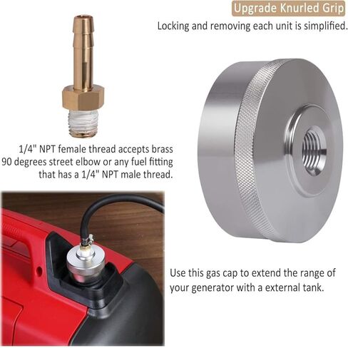 Extended Run Fuel Cap Fit for Gas Generator For Yamaha EF2000is, EF1000is, Coleman pm2000i, Powerhorse 2000, Ai power sua2300i in Saudi Arabia