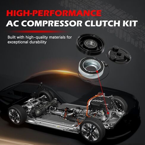AC Compressor Clutch Kit Fit for 2002-2007 Impreza 2.5L & 2002-2005 Impreza 2.0L, for 2005-2006 9-2X 2.5L & 2005 9-2X 2.0L, Clutch Assembly Repair Kit Replace for 73111FE040 3B461-45010 in Kuwait