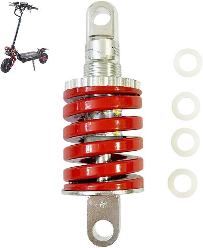 electric scooter suspension Red elecreic scooter rear shock absorber compatible with tifgalop/laotei/boyueda/MetaMoov C-Type Full Suspensions electric scooters parts in Saudi Arabia