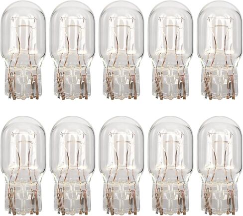 10PCS T10 Car Flat Foot Mini Light, 168 192 12V 5W High Temperature Resistant Halogen Width Indicator Lights, Plug and Play Quartz Glass Turn Signal Light Bulb for Most Cars in Saudi Arabia