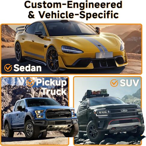 Truck Bed Cargo Net Trunk Netting Fit for All Pickup Trucks, SUV,Cars & Trailers,(51.2"x17.8" to 65"x17.8") Heavy Duty Pickup Truck Bed Organizer-5mm Bungee,4 Metal Hooks,Storage Bag. in Saudi Arabia