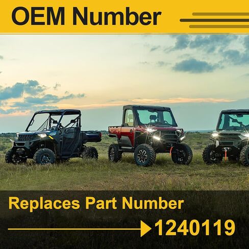 مقياس غطاء غاز الوقود، غطاء غاز رينجر مع مقياس، متوافق مع مقياس الوقود Polaris Ranger 400 425 500 700 TM، بديل لـ 1240119 (أسود) in Kuwait