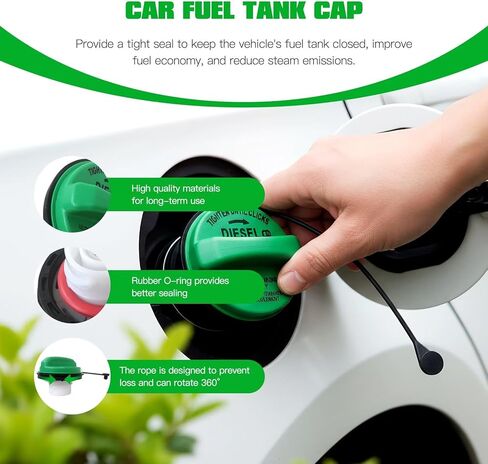 Homesweet Upgraded Gas Fuel Tank Caps 8C3Z-9030-C FC1068 for 2009-2017 Ford F450 Truck V8 6.4L Gas Cap in Saudi Arabia
