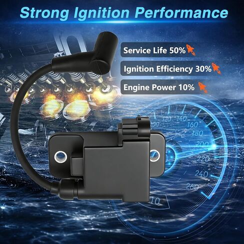 CDM Module Ignition Coil Compatible with Mercury Outboard 30-300HP Force Replace # 827509A10, 827509A7, 827509T7, 114-7509 (3 PCS) in Kuwait