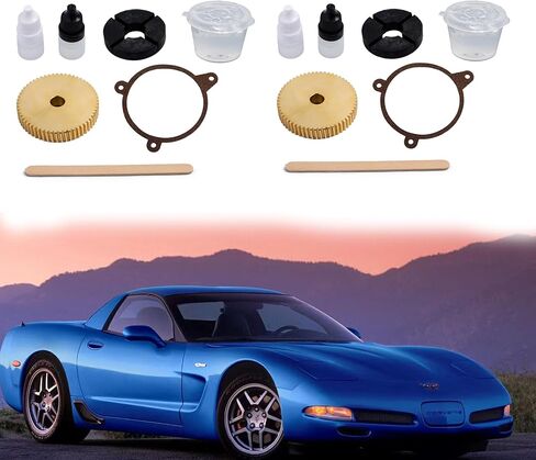 Corvette C5 Headlight Bronze Gear Repair Kit, 2 Pack for 1997-2004 Chevrolet, Motor Replacement Parts with Mounting Hardware in Saudi Arabia