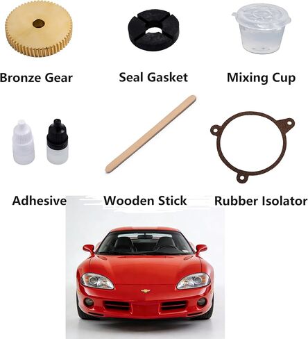 Corvette C5 Headlight Bronze Gear Repair Kit, 2 Pack for 1997-2004 Chevrolet, Motor Replacement Parts with Mounting Hardware in Saudi Arabia