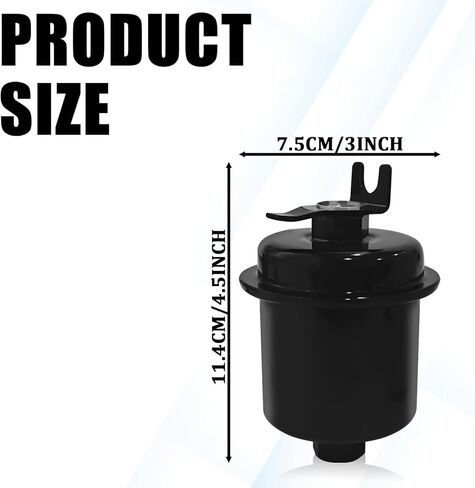 Fuel Filter for Honda Acura, Engine Gasoline Fuel Filter Compatable with 1988-2004 Honda Accord CR-V Civic Odyssey Prelude Acura CL EL RL TL Replacement OEM# PF-1200 16010S01A31 16010ST5932 GF735 in Kuwait