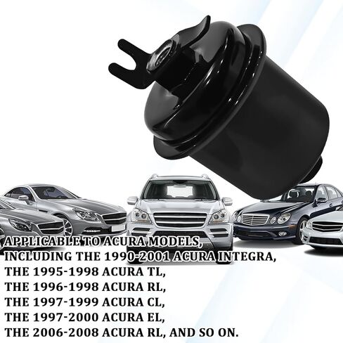 Fuel Filter for Honda Acura, Engine Gasoline Fuel Filter Compatable with 1988-2004 Honda Accord CR-V Civic Odyssey Prelude Acura CL EL RL TL Replacement OEM# PF-1200 16010S01A31 16010ST5932 GF735 in Kuwait