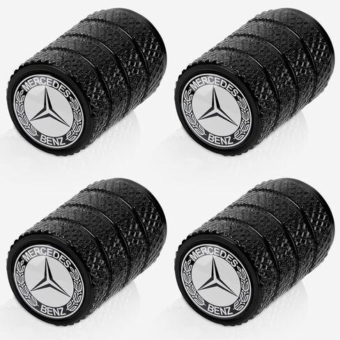 غطاء غطاء جذع صمام الإطارات لسيارات BMW M 3 5 7 X1 X3 M3 M5 X1 X5 X6 سلسلة حزام O-حلقة سدادة مقاومة للتآكل أغطية صمام الإطارات 4 عبوات سوداء 26112 in Kuwait