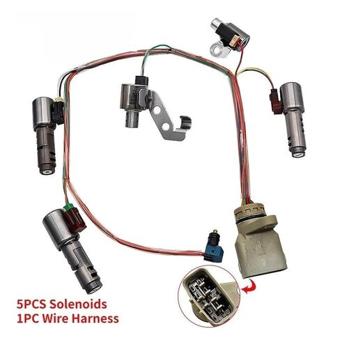 U140E U240E U241E Transmission Solenoids Valve Kit & Wiring Harness Compatible for Toyota RAV4 Camry Highlander Compatible for Lexus ES300 RX300 in Saudi Arabia
