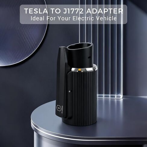 Tesla to J1772 Adapter, NACS to J1772 Converter 80A 240V, Compatible with Tesla High Powered/Wall/Destination/Mobile Chargers for Ford, BMW, Audi, Rivian & More J1772 EVs in Kuwait