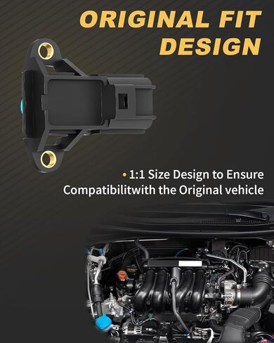مستشعر الضغط المطلق المنوع AATEE مناسب لـ: -Dodge 2000-2001 Dakota, 2000-2001 Durango لـ: -Jeep 1999-2001 Grand Cherokee 4.7L V8 MAP Sensor 3 Pins OE# 56041018 AS141 AS91 225-1043 2251043 5S2439 in Kuwait
