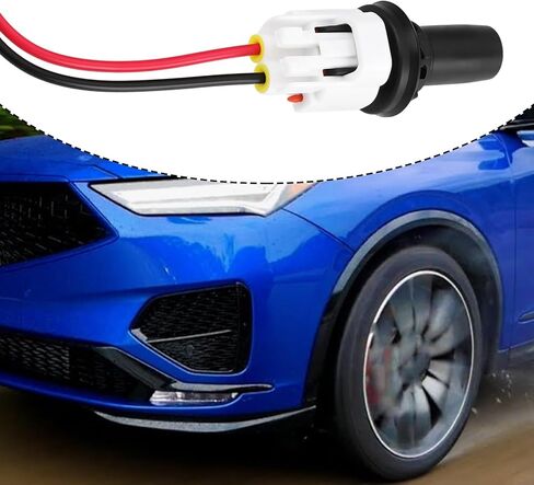 1 Set 2-Pin Front Headlight Side Marker Lamp Socket with Connector 6189-0031 Compatible with Toyota MDX ES is NX in Kuwait