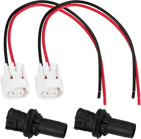 1 Set 2-Pin Front Headlight Side Marker Lamp Socket with Connector 6189-0031 Compatible with Toyota MDX ES is NX in Kuwait