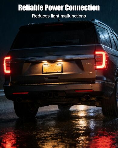 مقبس إضاءة لوحة الترخيص الخلفية مع لمبة إضاءة مناسبة لسيارة Ford F150 Escape Expedition Explorer Ranger Focus Fiesta Fusion Transit استبدال F81Z-13411-AA AL8Z-13411-B in Kuwait