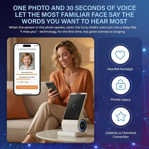 umissfun Emotional AI Companion Device,AI Chat Companion, AI Desktop Robot Companion,Voice Understanding,Personality Design,Tech&Gadget Gift,Geek,Desktop Setup,True Empathy AI-Grows with You (White) in Saudi Arabia