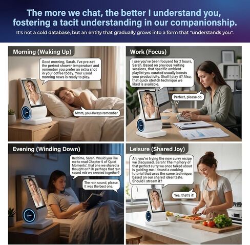 umissfun Emotional AI Companion Device,AI Chat Companion, AI Desktop Robot Companion,Voice Understanding,Personality Design,Tech&Gadget Gift,Geek,Desktop Setup,True Empathy AI-Grows with You (White) in Saudi Arabia