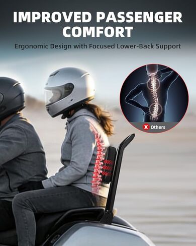 Detachable Passenger Backrest Sissy Bar, Quick Release Integrated High Backrest Fit for Harley Davidson Touring Road King Street Glide Electra Glide 2009-2025, Gloss Black（26inch） in Saudi Arabia