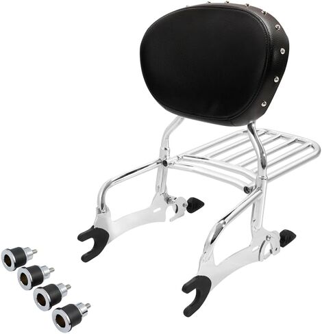 Green-L Passenger Sissy Bar مع مسند الظهر ورف الأمتعة ومجموعة بكرات التثبيت مناسبة لـ Indian Challenger Limited Dark Horse 2020-2025 Springfield 2016-2025 Roadmaster 2017-2025 Chieftain 2014-2025 in Kuwait