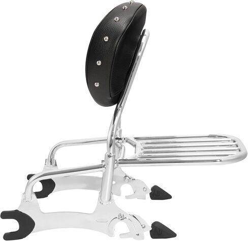 Green-L Passenger Sissy Bar مع مسند الظهر ورف الأمتعة ومجموعة بكرات التثبيت مناسبة لـ Indian Challenger Limited Dark Horse 2020-2025 Springfield 2016-2025 Roadmaster 2017-2025 Chieftain 2014-2025 in Kuwait