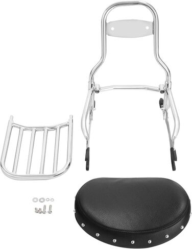 Green-L Passenger Sissy Bar مع مسند الظهر ورف الأمتعة ومجموعة بكرات التثبيت مناسبة لـ Indian Challenger Limited Dark Horse 2020-2025 Springfield 2016-2025 Roadmaster 2017-2025 Chieftain 2014-2025 in Kuwait