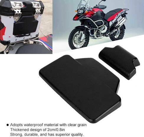 بساط مسند خلفي مطاطي للدراجة النارية، بساط مسند ظهر لحقيبة السرج يناسب F800GS (أسود) in Kuwait