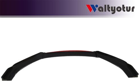 Waltyotur Universal Car Front Bumper Lip Red 2 Layer Lip Matte Spoiler Splitter Protector in Kuwait