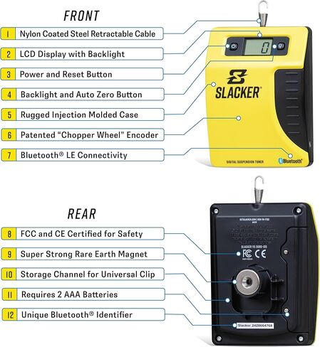 Slacker Premium Suspension Tuning Kit – Digital Suspension Tuner for Dirt, Street, Adventure & Mountain Bikes with Real-Time Bar Display in Saudi Arabia