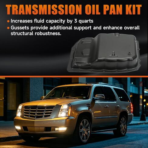 265-582 6L80 Transmission Oil Pan Kit Compatible with Cadillac Escalade Chevy Avalanche Camaro Silverado Suburban GMC Sierra Yukon XL 1500 Hummer H2 Replaces# 24222657 24224781 in Saudi Arabia