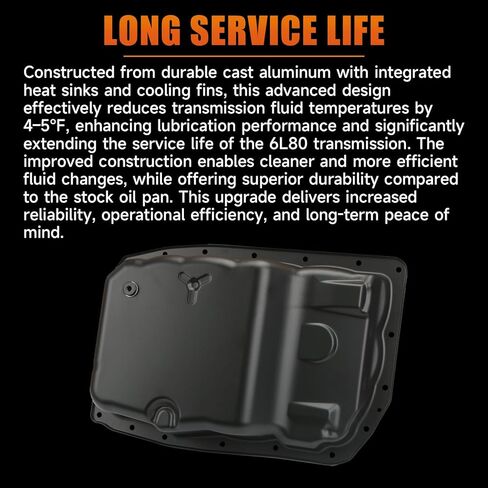 265-582 6L80 Transmission Oil Pan Kit Compatible with Cadillac Escalade Chevy Avalanche Camaro Silverado Suburban GMC Sierra Yukon XL 1500 Hummer H2 Replaces# 24222657 24224781 in Saudi Arabia