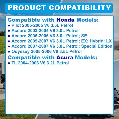 264-379 وعاء زيت المحرك وقابس التصريف متوافق مع Honda Accord 2003-2007 3.0L Odyssey 2005-2006 Pilot 2005 3.5L Acura TL 2004-2006 3.2L يستبدل 11200RDAA00 in Kuwait