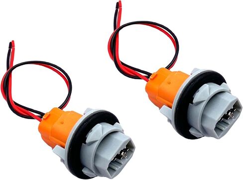 2 Sets Rear Turn Signal Light Socket and Wire Harness for Aging Rear Light Connectors Compatible with Honda Fit CR-V Odyssey Ridgeline Acura RDX TSX RL Replaces 33303S5A003 33303SAA003 in Kuwait