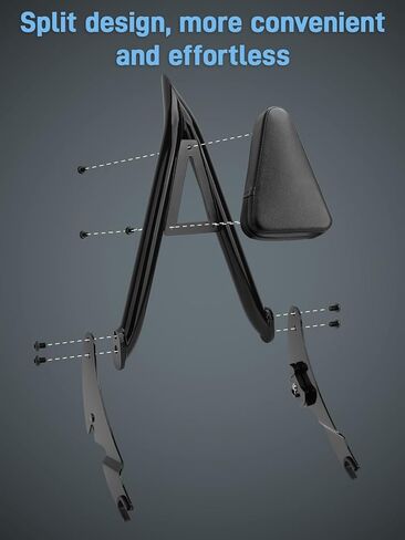 26" Motorcycle Sissy Bar Backrest Screw Kits,only fit for wkocta sissy bar backrest in Saudi Arabia