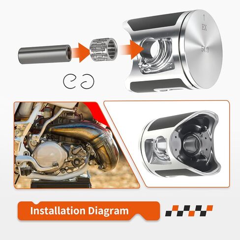 Top End Rubuild Kit 54mm Size B Piston For Honda CR125R 1992-1999 13110-KZ4-505 in Kuwait