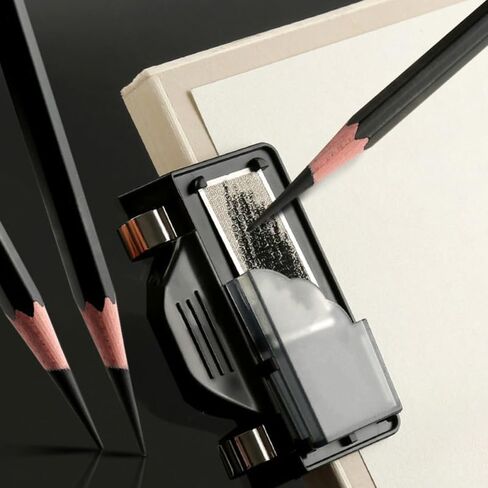 SHERCHPRY Drawing Pencil Sharpener Multifunctional Sketch and Charcoal Pencil Grinding Tool for Students Artists Portable Compact Stationery Supply in Kuwait
