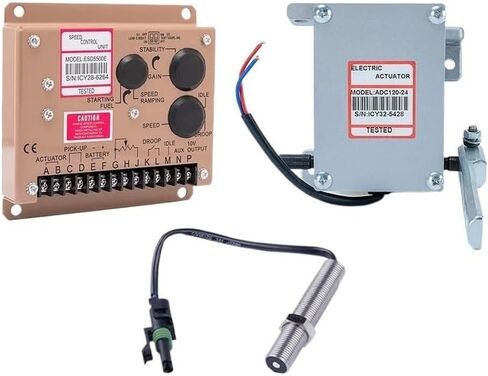 Actuator ADC120 Generator Governor 1 Set ADC120 Actuator 3034572 Pickup Sensor ESD5500E Speed Controller(24V) in Kuwait