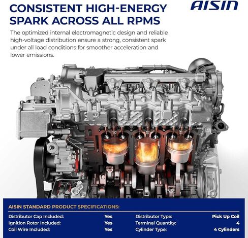 AISIN AFTERMARKET IGDH-00052 Ignition Distributor - Compatible with Honda Accord 1998-2002 - L4 2.3L in Kuwait