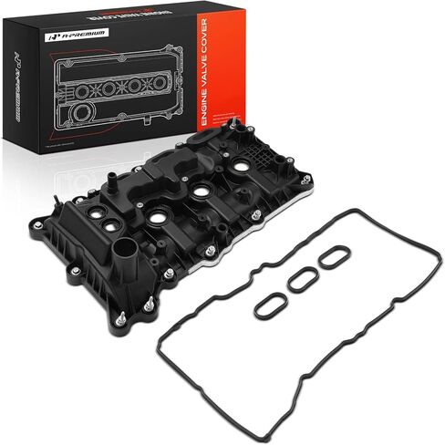 A-Premium Left Bank Engine Valve Cover with Valve Cover Gasket & Bolts Compatible with Ford F-150 2017-2020, Expedition 2018-2022 & Lincoln Navigator 2018-2023, V6 3.5L, Turbocharged in Kuwait