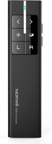 NORWII N29 Wireless Presenter with 300 FT Long Range, 2.4GHz Presentation Clicker for Presentation Remote Powerpoint Clicker Slide Advancer Supports Hyperlink/Volume/Mac/Key-Customized in Saudi Arabia