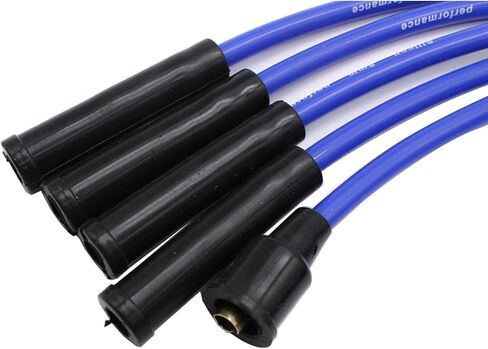 Universal Blue 8mm High Performance Silicone Sparkplug Leads HT Leads Fits for 4 Cylinder Classic Cars in Saudi Arabia