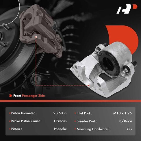 A-Premium Disc Brake Caliper Assembly Without Bracket Compatible with Dodge Durango, Dakota, 2000 2001 2002 - Front Right Passenger Side in Kuwait