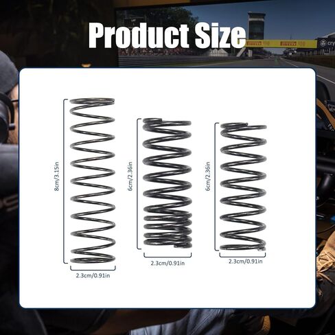 XUNCHY 3PCS Upgrade Mod Throttle Pedal Spring Brake Pedal Spring Clutch Pedal Spring Kit Fits for Logitech G25 G27 G29 G920 Racing Wheel in Saudi Arabia