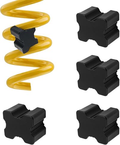 4PCS Rubber Coil Spring Spacers for Cars,Heavy Duty Car Coil Spring Booster Lift 1" to 1.5" Pitch for Shock Cushioning,Essential Front/Rear Springs Coils Spacer Car Accessories in Kuwait