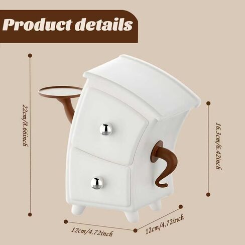 Desk Organizer with Drawer white Desktop Stand for Small Accessories Plant Stand Makeup Holder Home decor Tabletop in Saudi Arabia