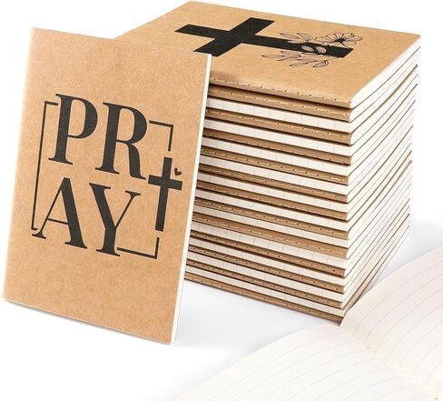 24 Pack Bible Verse Mini Notebooks for Kids Party Favors, A6 Small Notebooks for Church Groups, Notebook Bulk for Sunday School Prizes Bag Stuffer, Little Journals for Kids in Saudi Arabia