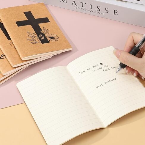 24 Pack Bible Verse Mini Notebooks for Kids Party Favors, A6 Small Notebooks for Church Groups, Notebook Bulk for Sunday School Prizes Bag Stuffer, Little Journals for Kids in Saudi Arabia